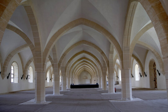 Salle des convers &agrave; Clairvaux