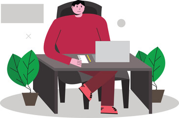 Workday Wonders: Flat Character's Office Adventures