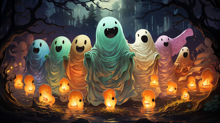 On a scary night, Halloween night.