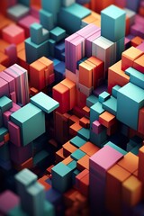 Obraz premium Fondo abstracto 3d geométrico . Generado por Ia