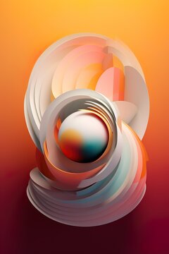 Fondo abstracto 3d geom&eacute;trico . Generado por Ia