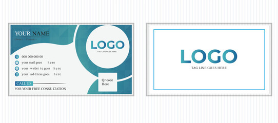 vector modern creative professional business card design template 