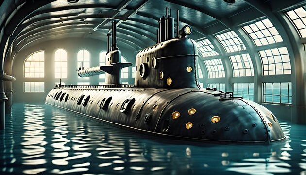Altes U-Boot unter Wasser