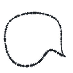 speech clouds chat bubble icon.