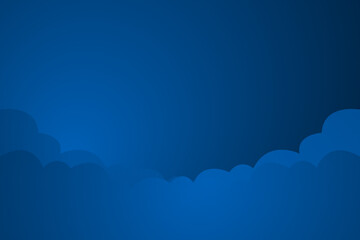 Abstract dark blue cloud background. vector illustration	