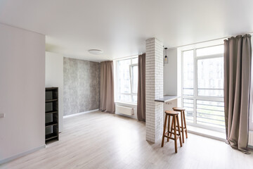 New empty small room in renovated home