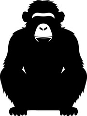 Chimpanzee Flat Icon