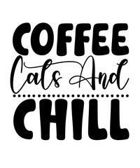 
Funny Cat SVG Bundle, Cat SVG, Kitten SVG, Cat lady svg, crazy cat lady svg, cat lover svg, cats svg, kitty svg, Cut File Cricut, Silhouette,
Coffee Cats and Chill T-Shirt, Funny Animal Tee, Cute Ani