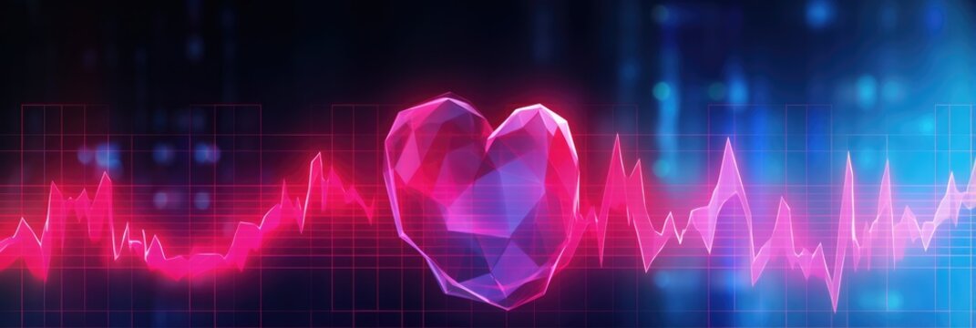 Ekg Monitor Displaying A Steady Heartbeat