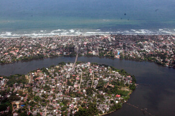 aerial view of beach state