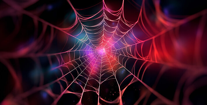 pretty and cute spider web digital art hd wallpaper
