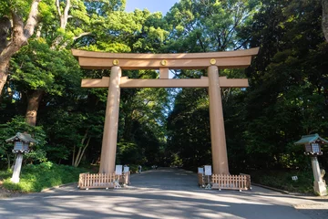 Fotobehang 明治神宮 第一鳥居 © 拓也 神崎