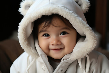 Innocent cute baby 0 months old