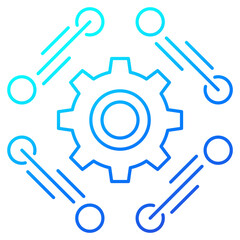 software, api line icon