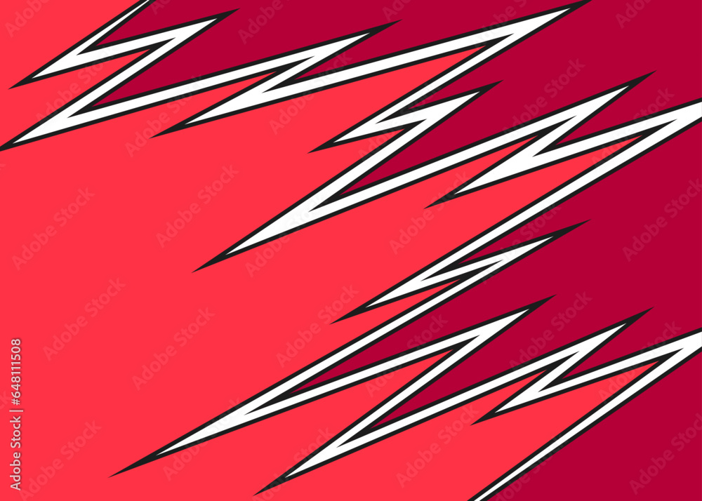 Poster two sided backgrounds separated with zigzag line pattern. colorful zigzag background