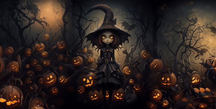 Halloween Vampire In The Night, Scary Halloween Pumpkin, Design Spookalicious Halloween Hd Wallpaper