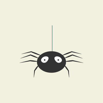 Creepy Halloween Spider: A Spine-Chilling Arachnid for Your Frightful Designs and Halloween-Themed Creations. Perfect for Holiday Graphics and Decorations!
