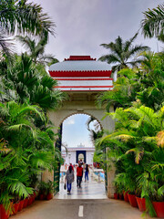 Picture of entrance of Saheliyon Ki Bari Garden shot during daytlight. Saheliyon Ki Bari is called Garden Of Maidens