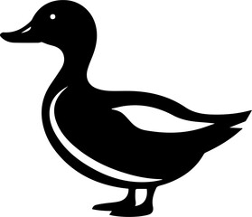 Duck Silhouette Flat Icon
