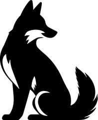 Darwins Fox Silhouette Icon