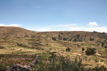 Reise durch Peru. Auf der Halbinsel Capachica am Titicaca-See.