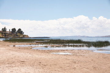 Reise durch Peru. Auf der Halbinsel Capachica am Titicaca-See.