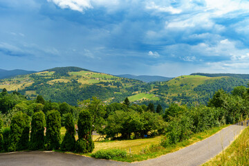 Fototapeta na wymiar Paysages de montagne en Vosges- France