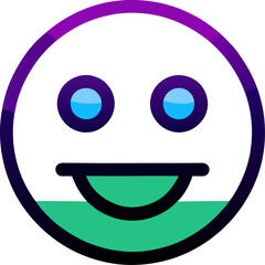 Fototapeta premium smiley face with a smile emoticon