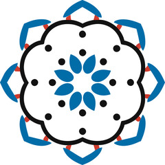 Obraz premium blue and white illustration