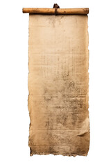 Papyrus, old paper scroll isolated. PNG file with transparency.  Generated with Ai. - 648119547