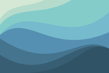 vector illustration blue wave ocean abstrak background.