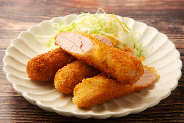 魚肉ソーセージフライ