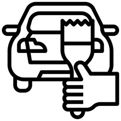 CAR PAINT4 filled outline icon,linear,outline,graphic,illustration