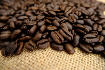 coffee beans after the roasting process