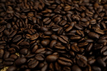 coffee beans after the roasting process