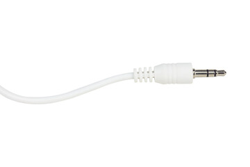 TRRS audio jack, aux cable isolated from background
