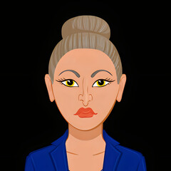 woman modern icon avatar portrait