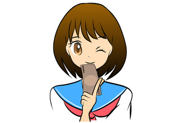 Manga girl money 