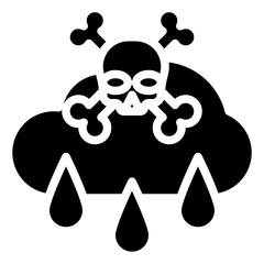 ACID RAIN filled outline icon,linear,outline,graphic,illustration