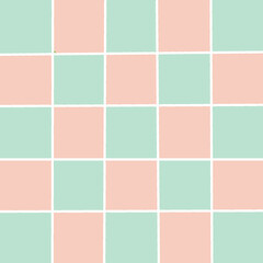 Minimal clean Light green and pink pattern with squares for background or wallpaper