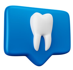 Blue tooth icon in on transparent background in 3d render 