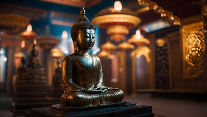 golden buddha statue