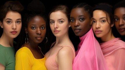 Obraz premium A photo of women of different nationalities