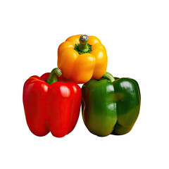 Red, yellow and green paprika and 