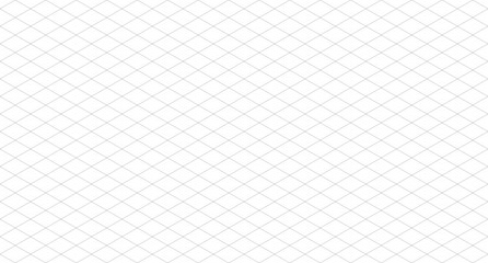 Isometric grid seamless pattern. Isometric grid template. Seamless isometric grid mockup. Vector illustration