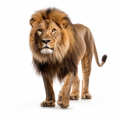 Obraz premium lion isolated on white background