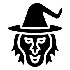 WITCH filled outline icon,linear,outline,graphic,illustration