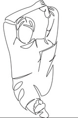 an elderly woman is interested in yoga