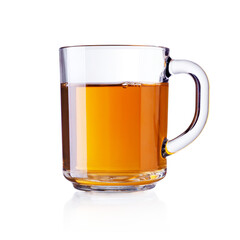 Glastasse mit Tee