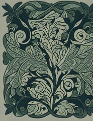 Fototapeta premium 1.The Kanok Khruethao pattern Patterns Midjourney Prompts, AI Art, Midjourney Prompt, Midjourney AI Art, Learn Midjourney, Digital Art, AI Generate, Art Print
